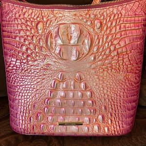 Gently worn Brahmin crossbody bag.Wallet is no longer available.